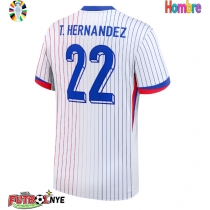 Camiseta Francia Theo Hernandez #22 Visitante Equipación Eurocopa 2024 manga corta